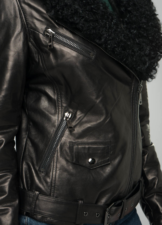 Косуха утепленная с мехом модель № 72835 универмаг малина