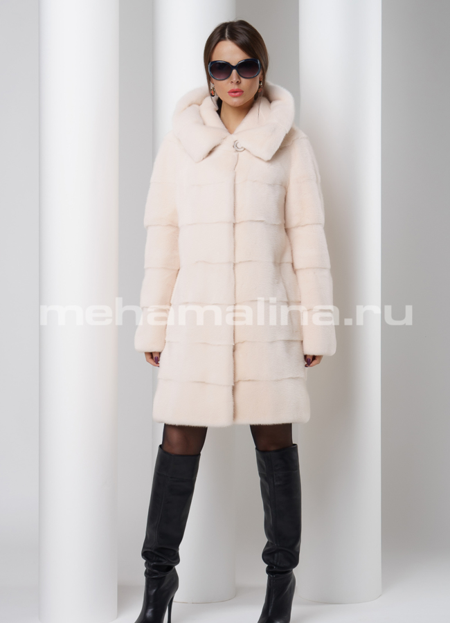 Шуба из скандинавской норки  модель № S-505 универмаг малина