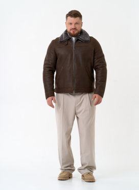 Мужская натуральная дубленка