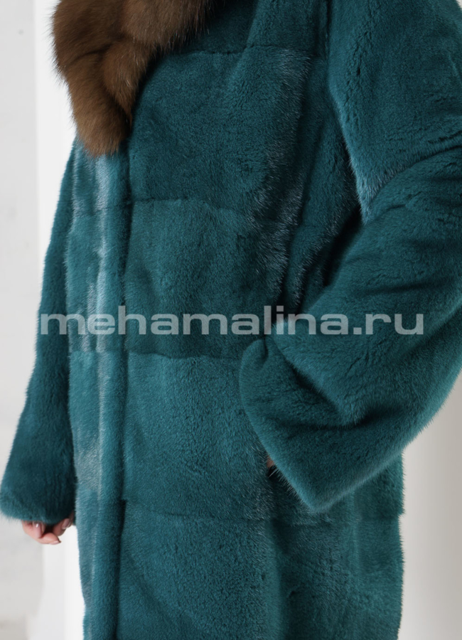 Норковая шуба  модель № S-683 универмаг малина