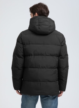 Мужской пуховик с капюшоном 