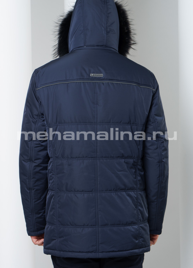 фото Куртка синего цвета модель № KM-33
