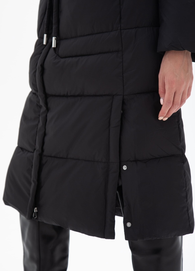 Пуховик женский с капюшоном  модель № 25513 универмаг малина