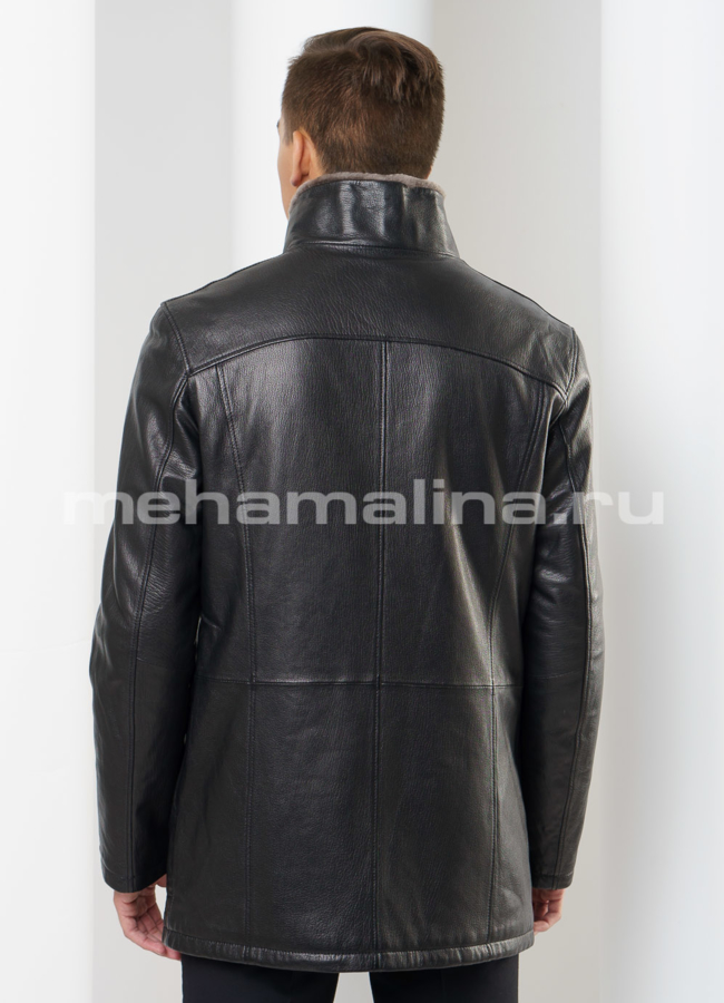 Дубленка мужская на пуговицах модель № DM-106 в кредит