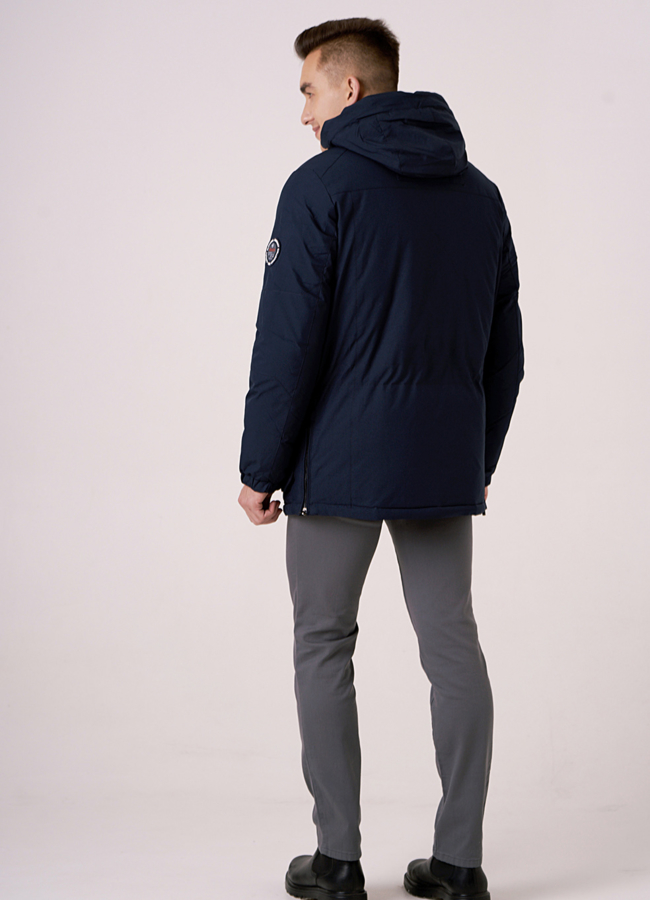 Мужская куртка со съемным капюшоном  модель № 538 в кредит