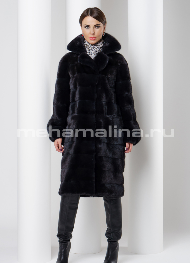 Норковая шуба модель № S-518 универмаг малина
