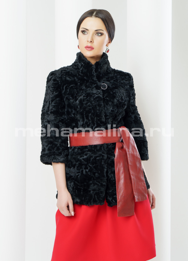 Шуба из мутона модель № S-371 в кредит