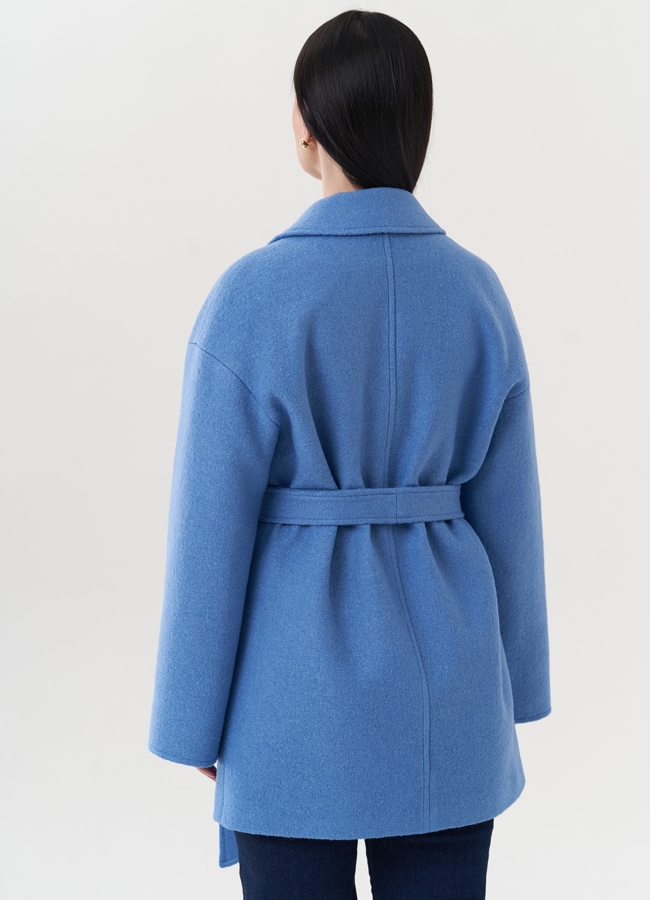 Полупальто с английским воротником модель № 26717 универмаг малина