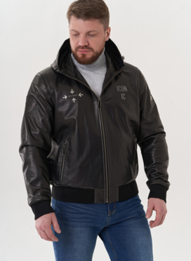 Мужская кожаная куртка 