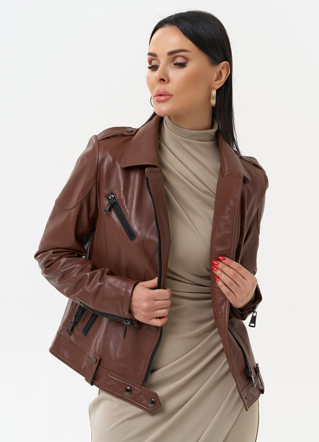 Женская куртка - косуха  модель № 21164 универмаг малина Женская куртка - косуха  модель № 21164 универмаг малина