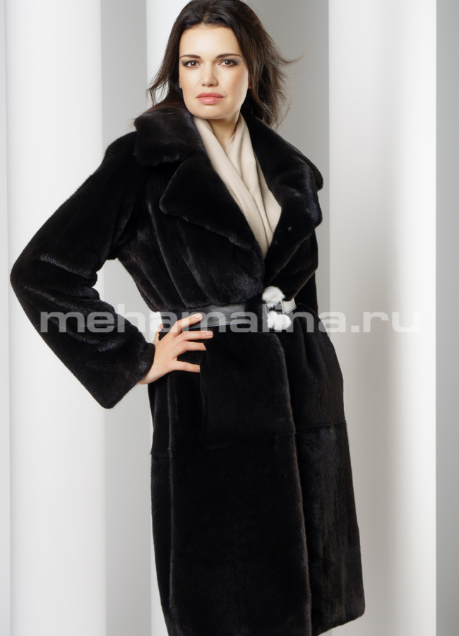 Шуба из норки модель № S-648 универмаг малина
