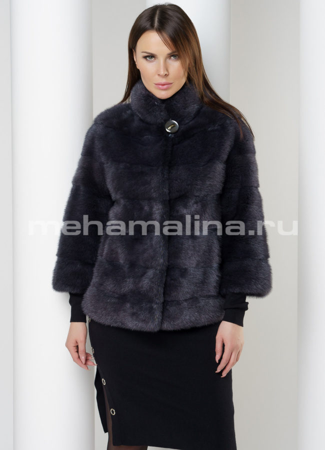 Шуба из норки, автоледи модель № S-590 универмаг малина