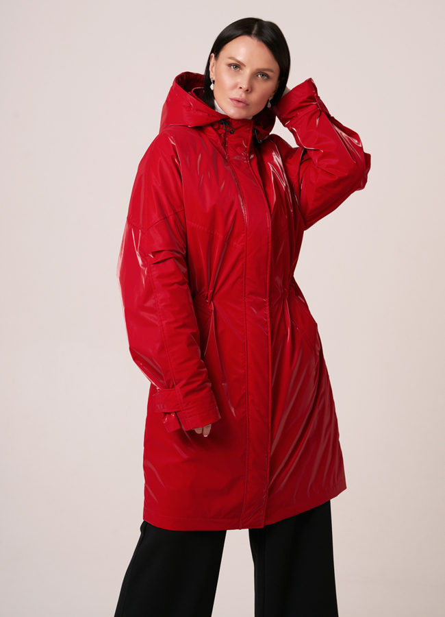 фото Плащ женский с капюшоном модель № 110