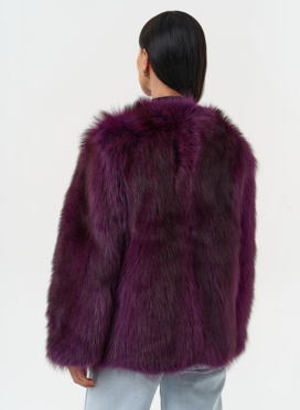 Женская куртка из меха канадского енота Женская куртка из меха канадского енота