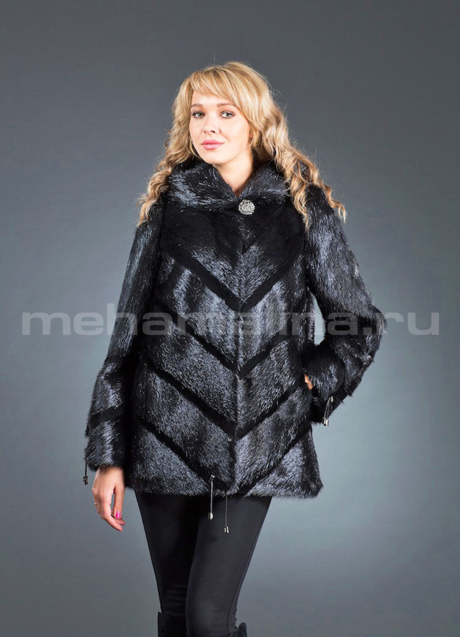 Шуба из нутрии 