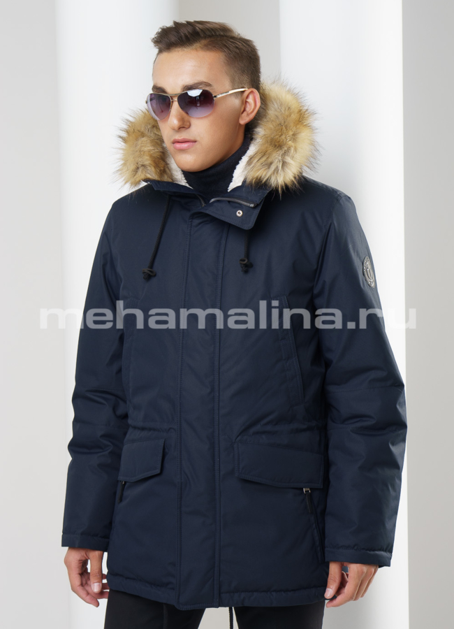 Куртка мужская Tehnology модель № KM-15 меха малина