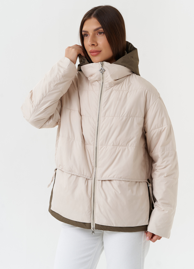 фото Женская куртка со съемной манишкой модель № 27869