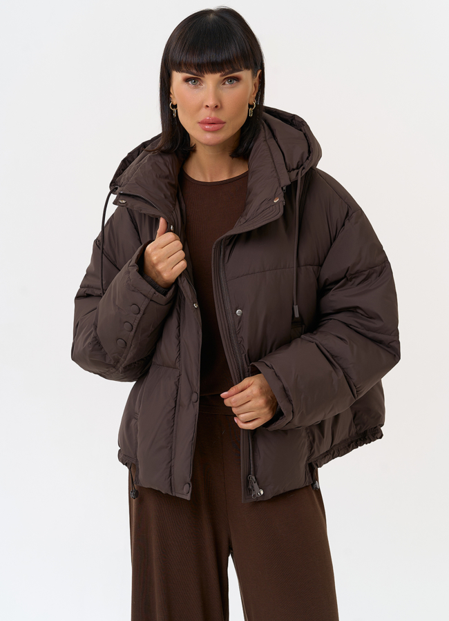 Женский короткий пуховик с капюшоном модель № 31580 универмаг малина Женский короткий пуховик с капюшоном модель № 31580 универмаг малина