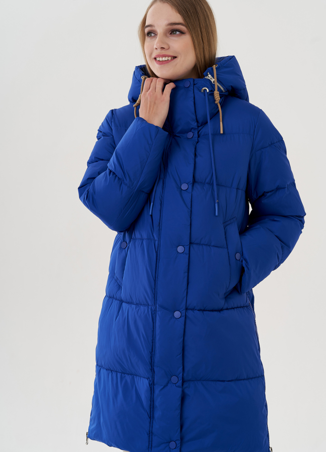 фото Пуховик женский с капюшоном  модель № 25032