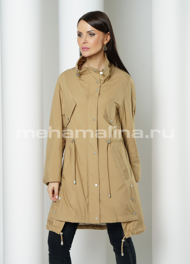 Парка с мехом на молнии с капюшоном модель № 959 в рассрочку