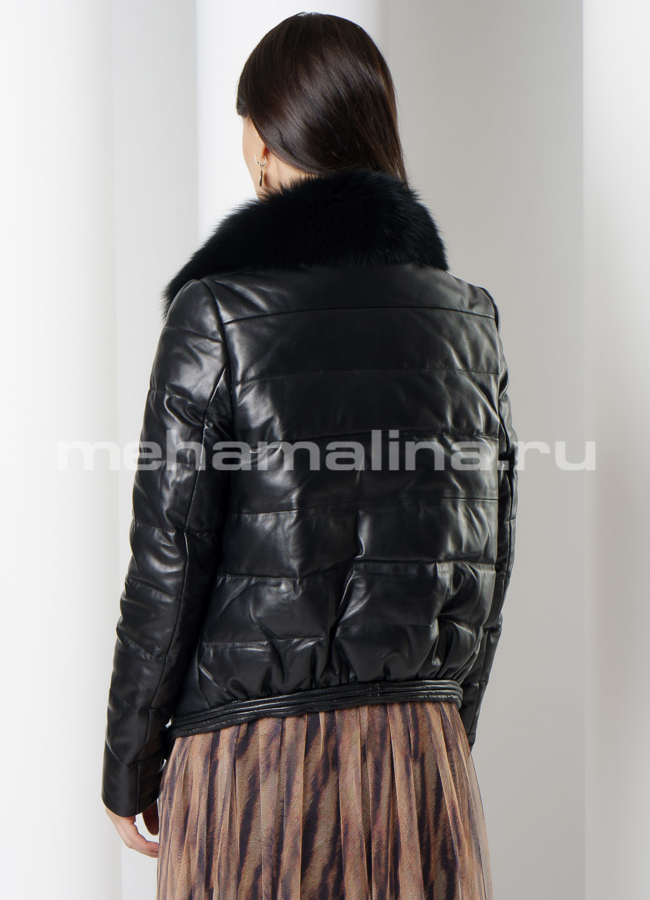 фото Утепленная куртка с английским воротником на молнии модель № 901