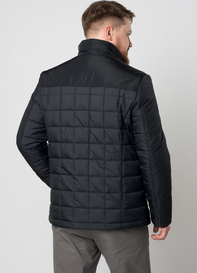 Мужская утепленная куртка синего цвета модель № ALBANO универмаг малина