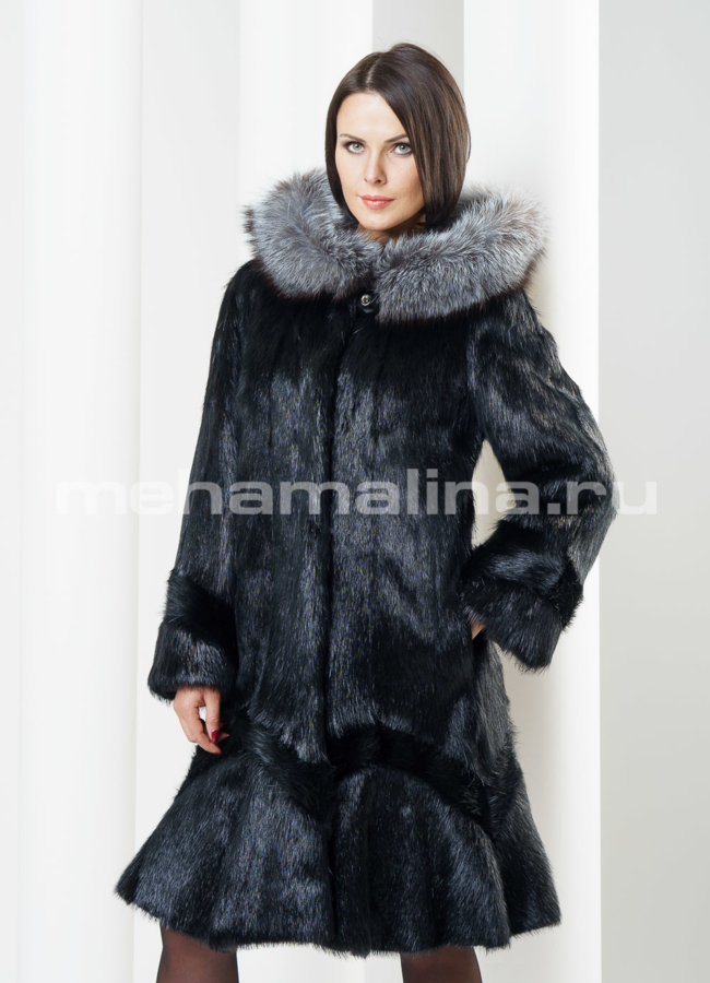 Шуба из нутрии 