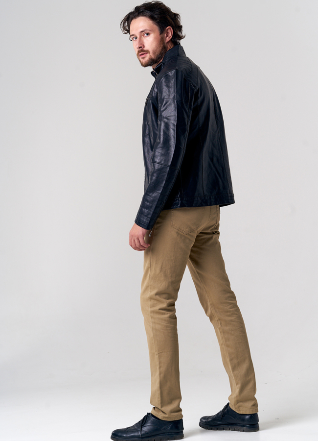 Куртка из эко кожи черного цвета модель № 1298 универмаг малина