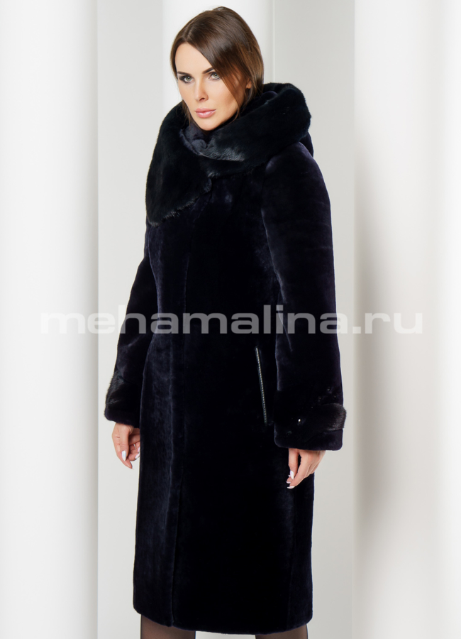 Шуба мутон модель № S-608 универмаг малина