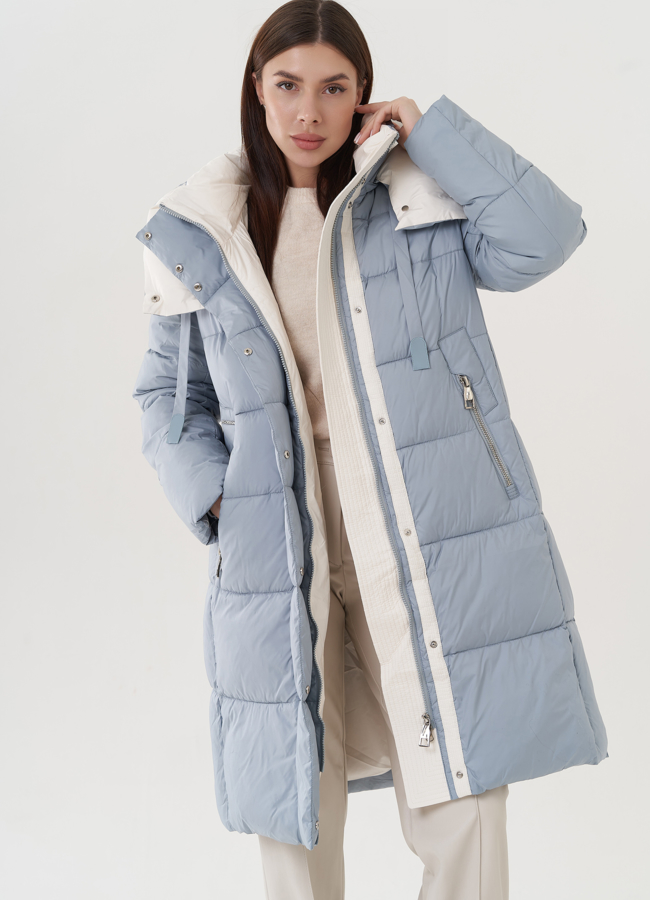 Пуховик женский  модель № 25768 универмаг малина