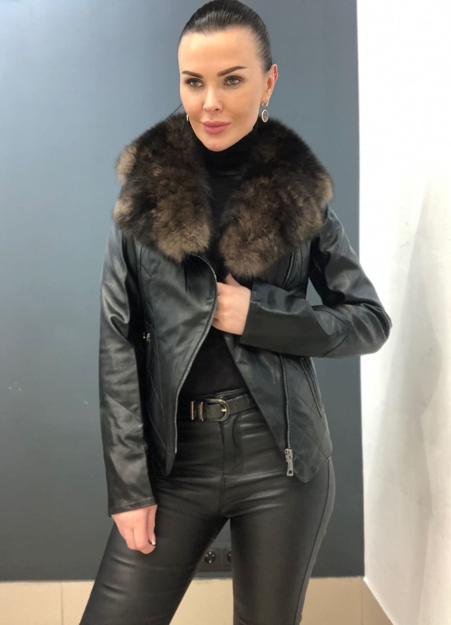 Куртка из эко кожи модель № 216 в кредит