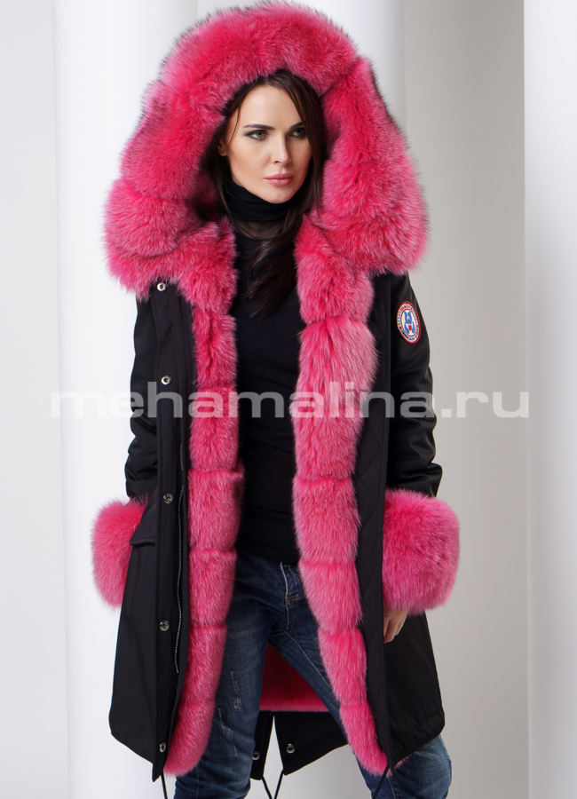 Меховая парка Malina siberian wear модель № П-164 универмаг малина