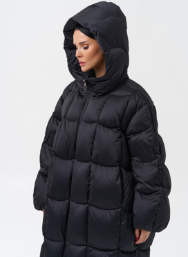 Женский пуховик с капюшоном 