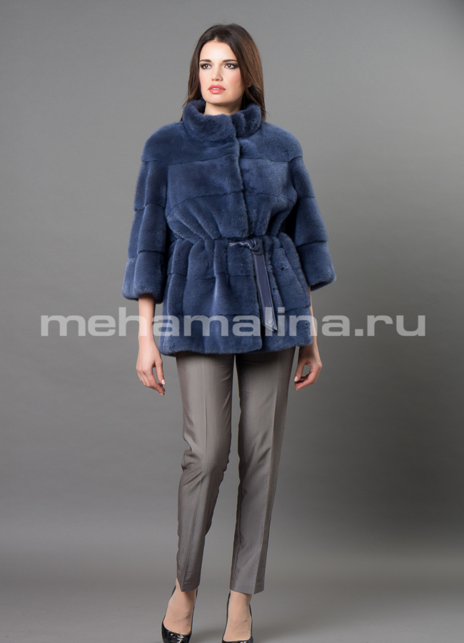 Норковая шуба  модель № S-670 в рассрочку