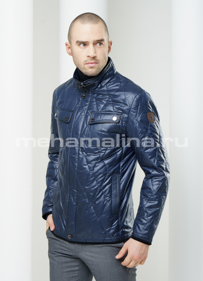 Куртка стеганная модель № KP-120 меха малина