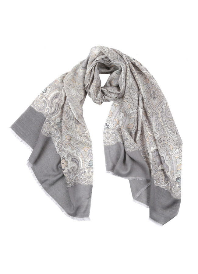 Шарф модель № А-18 меха малина