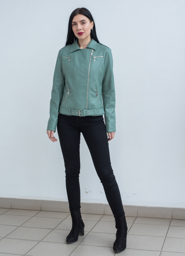 Куртка женская из эко кожи  модель № 22866 универмаг малина