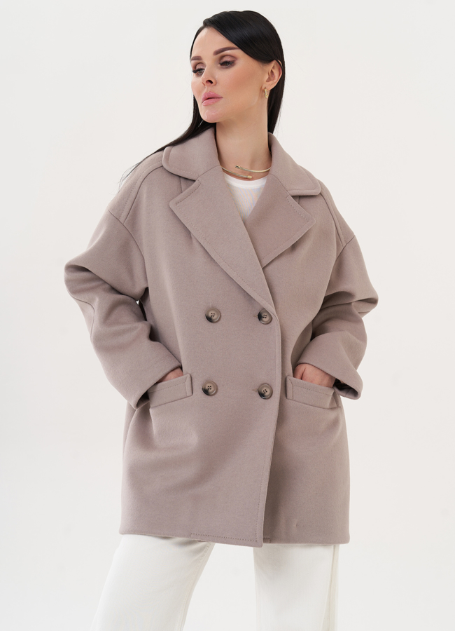 Пальто-пиджак с английским воротником модель № 27098 в кредит