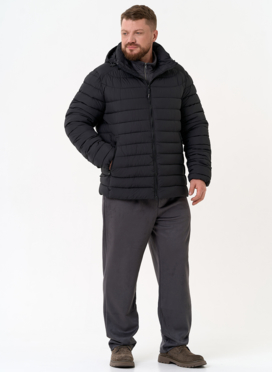Мужской пуховик черного цвета