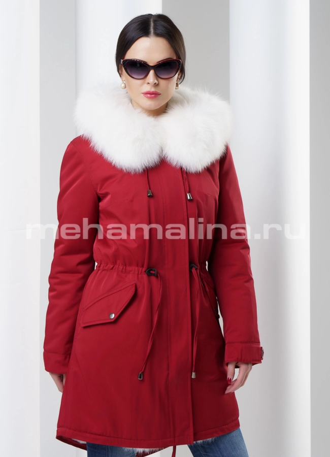 Парка на овчине Malina siberian wear модель № П-51 универмаг малина