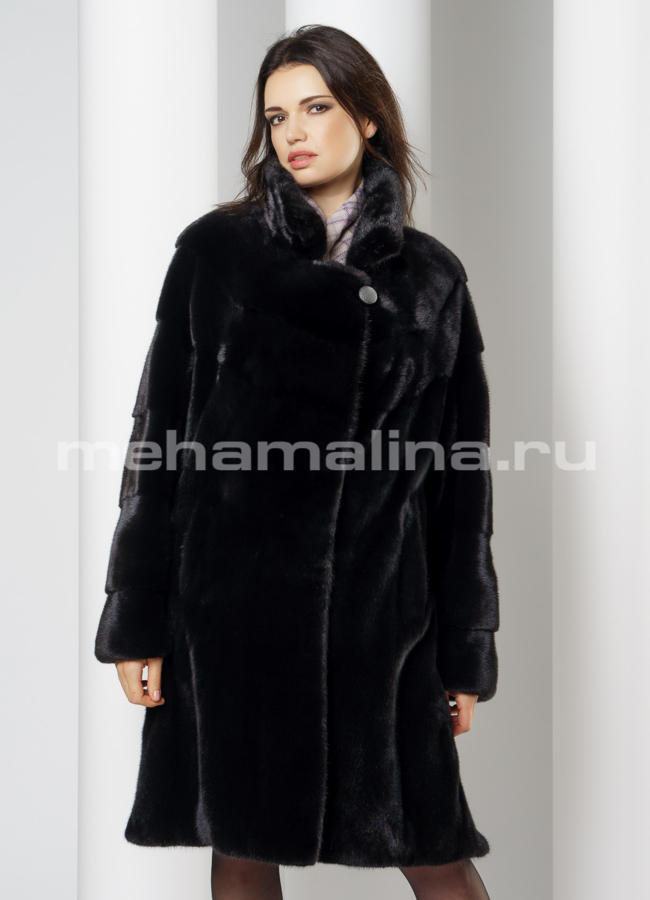 Шуба из норки модель № S-646 универмаг малина