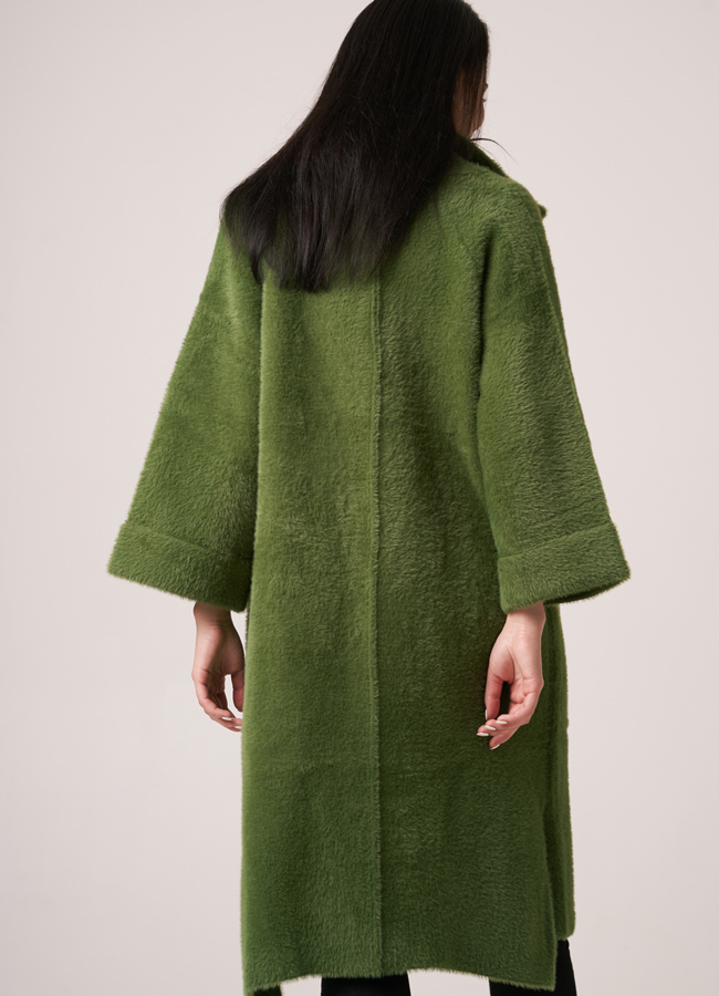 фото Пальто из микроворса модель № 1856