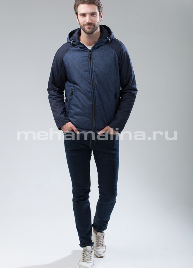 Куртка-бомбер модель № 1516 меха малина