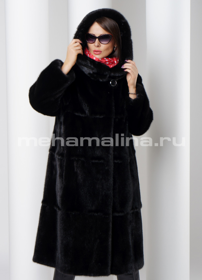 Шуба из скандинавской норки модель № S-516 универмаг малина
