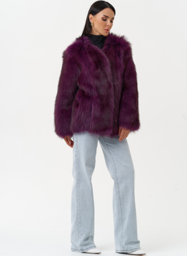 Женская куртка из меха канадского енота Женская куртка из меха канадского енота