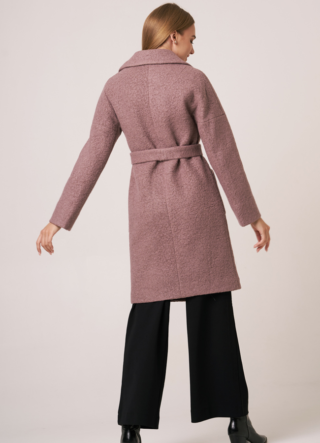 Пальто с английским воротником модель № 5572 в кредит