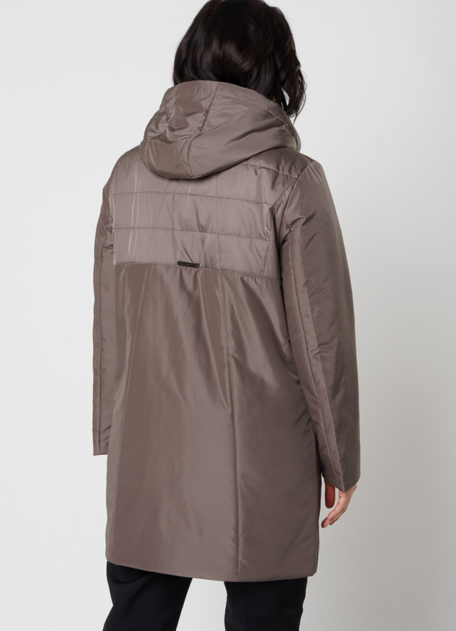 Полупальто женское серого цвета модель № 20680 универмаг малина