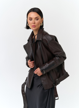 Женская косуха из натуральной кожи