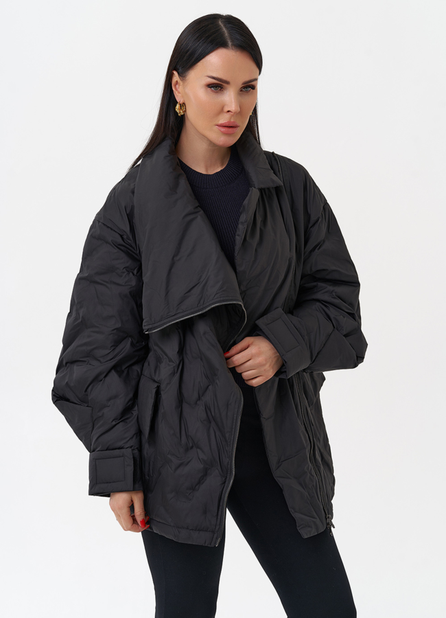 Женская куртка с объемным воротником модель № 29903 универмаг малина