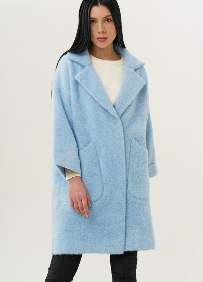 Женский кардиган голубого цвета модель № 1829 универмаг малина